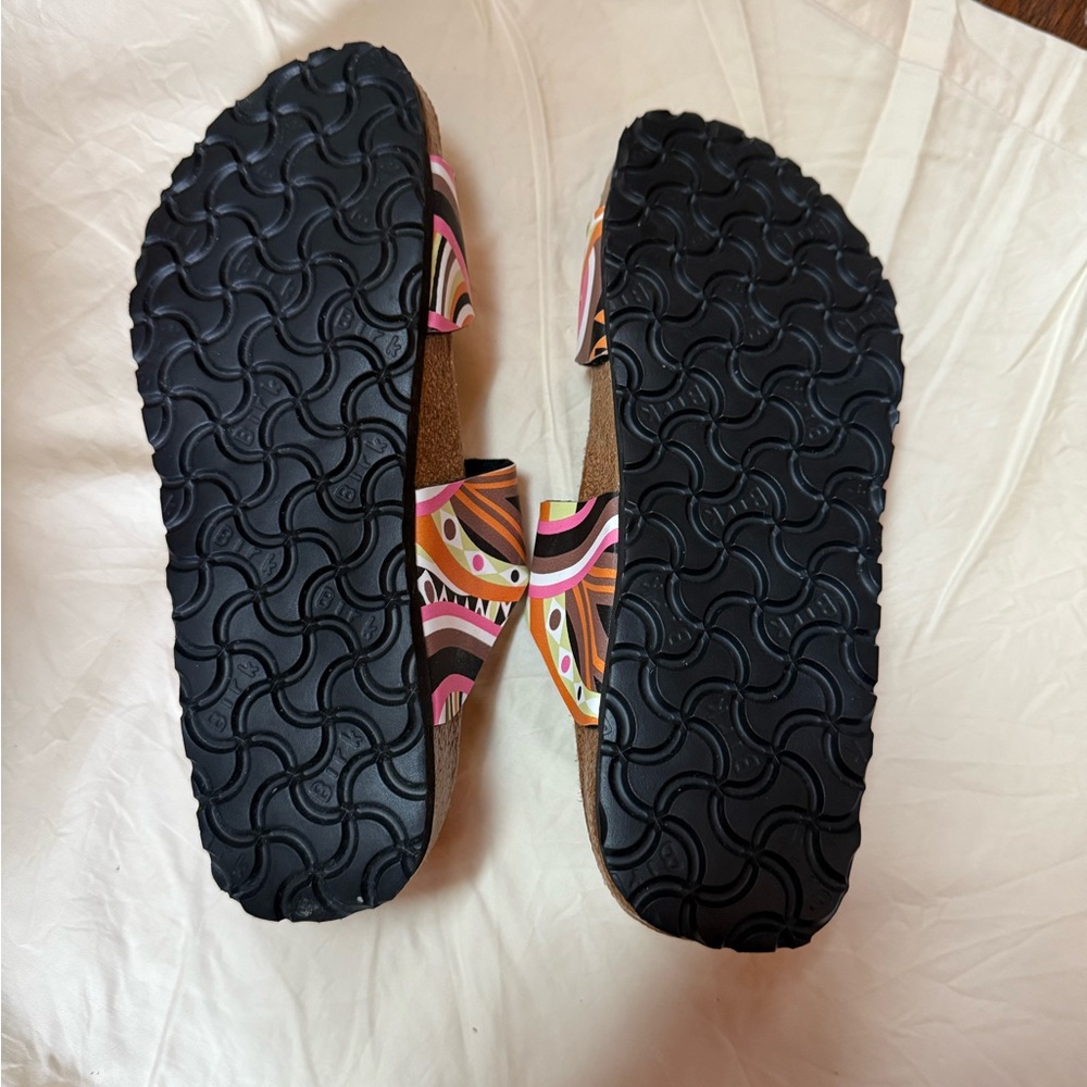 Colorful Patterned Sandals with Buckles - Picture 2 of 4